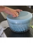 Guzzini, Centrifuga insalata con coperchio Spin&Store 26 cm blu matt